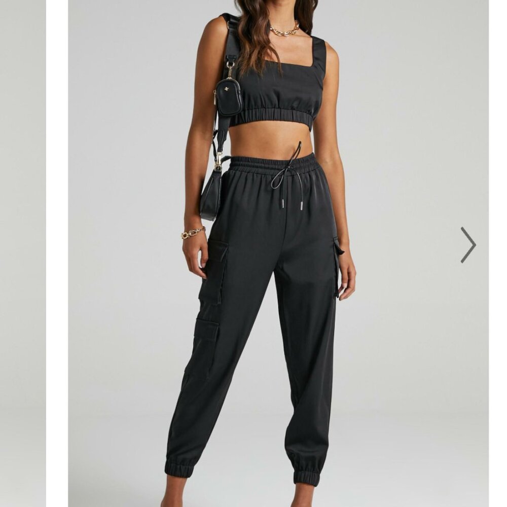 Showpo Toria Two Piece Set in Black